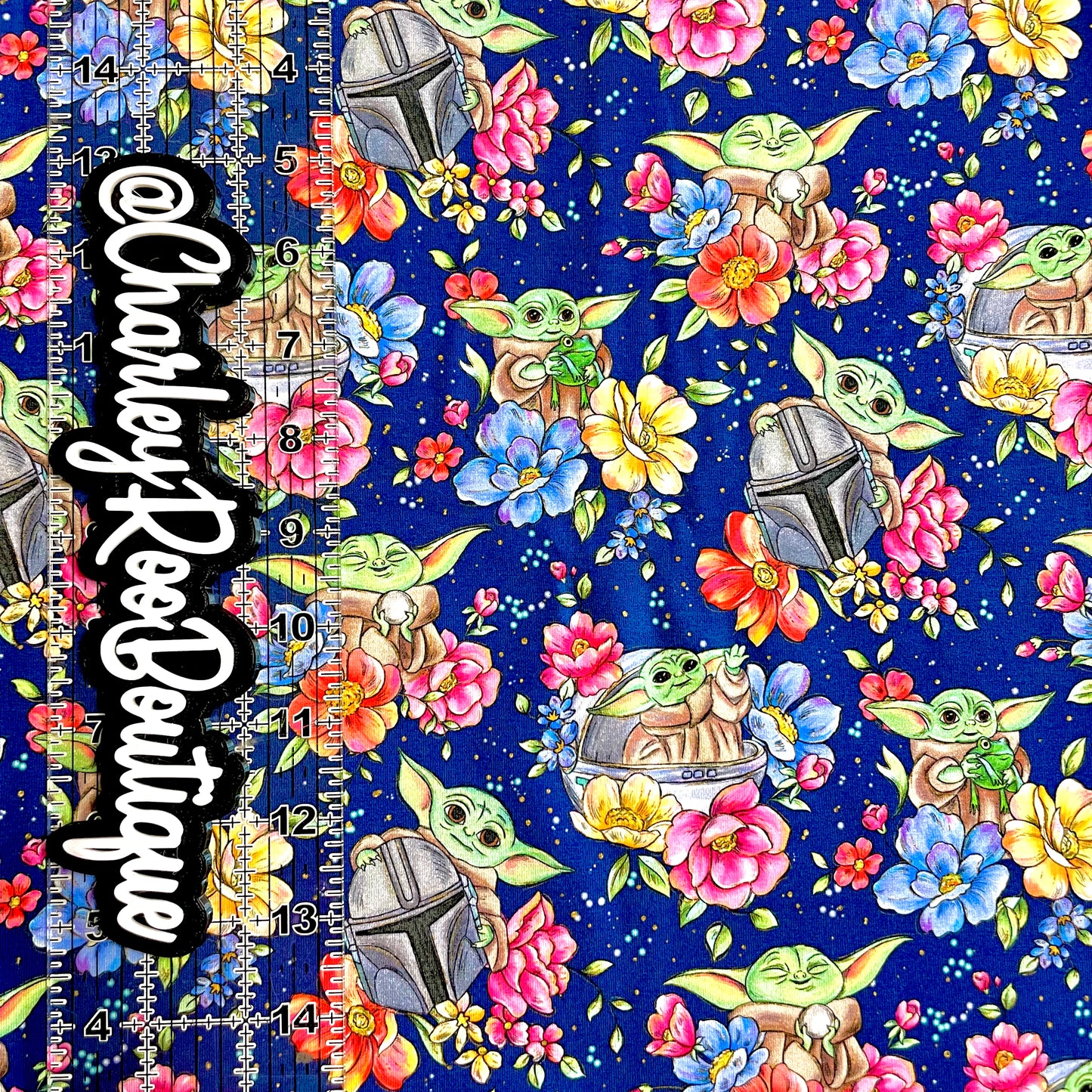 9x14 Tumbler Cut, Custom Fabric, CottonSpandex, High Quality, Mask Cut, Tumbler Fabric, Child, Wars, Star, Floral Yoda