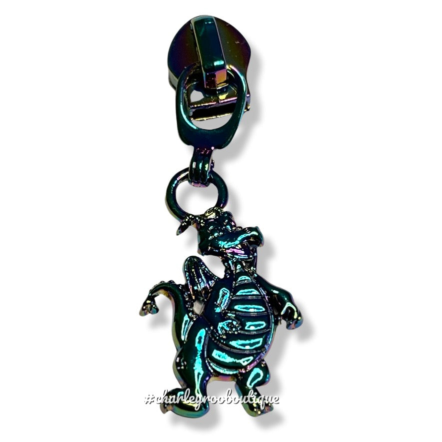 Zipper Pull, Imagination, Dragon, Rainbow