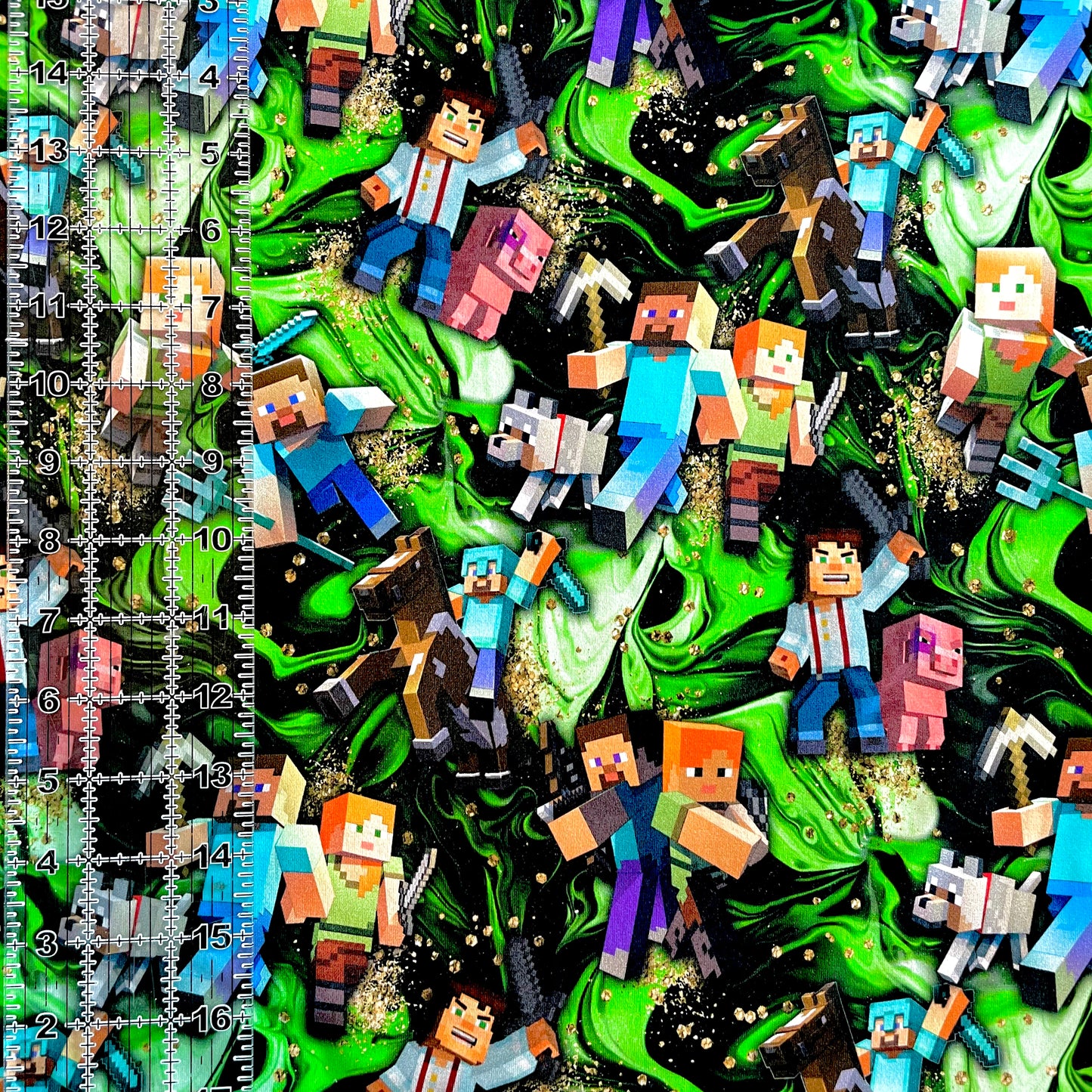 9x14 Tumbler Cut, Custom Fabric, CottonSpandex, High Quality, Mask Cut, Tumbler Fabric, Whim, Mine Gaming, New
