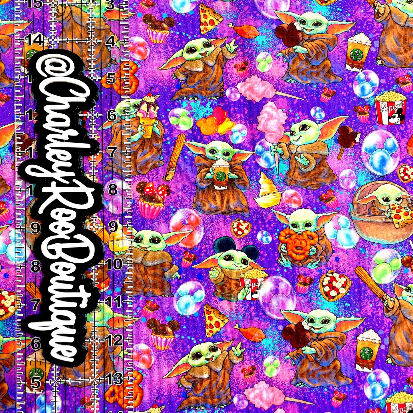 9x14 Tumbler Cut, Custom Fabric, CottonSpandex, High Quality, Mask Cut, Tumbler Fabric, Child, Wars, Star, Purple, Snack Baby