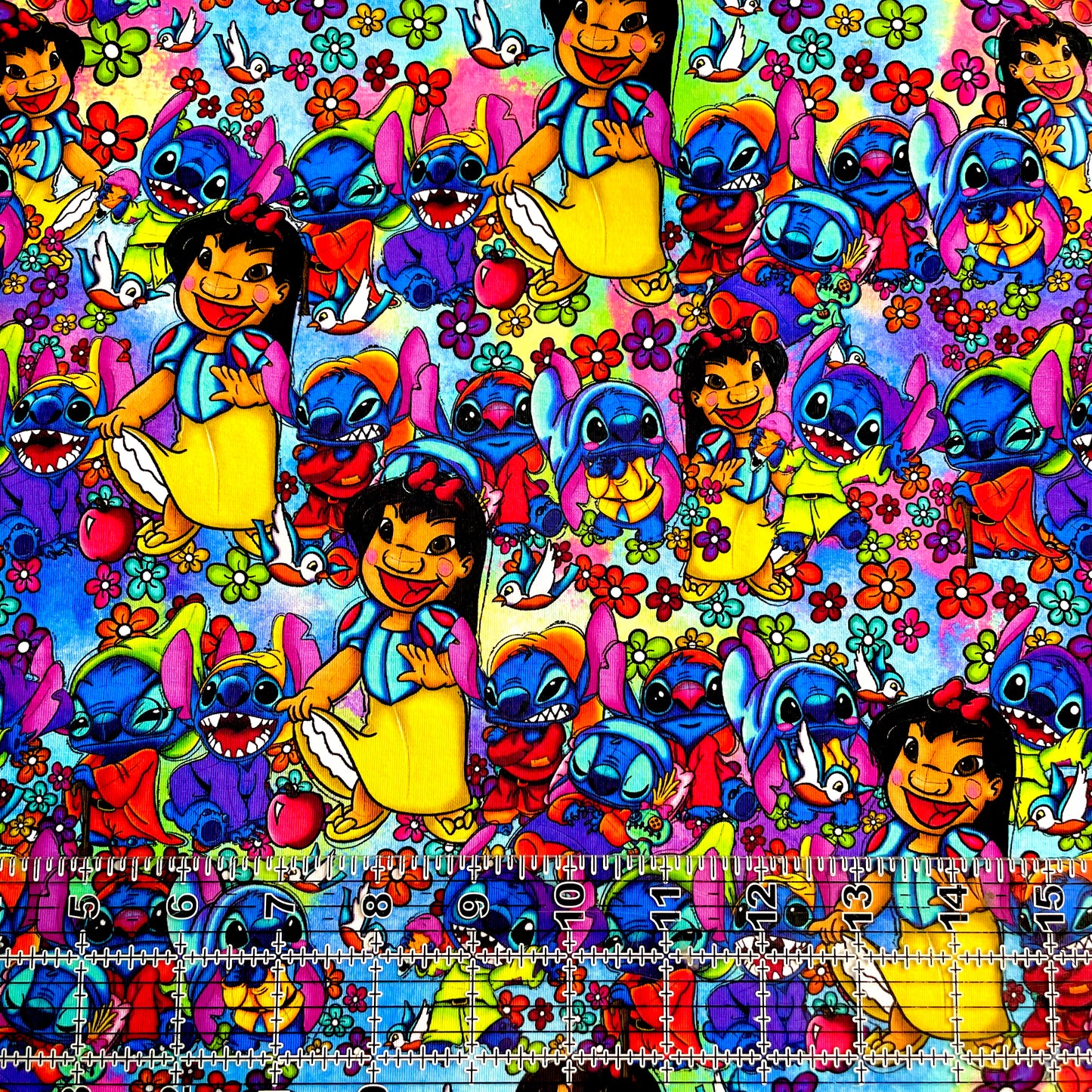 9x14 Tumbler Cut, Custom Fabric, CottonSpandex, High Quality, Mask Cut, Tumbler Fabric, Dwarves, Snow, Seven Stitches, SS