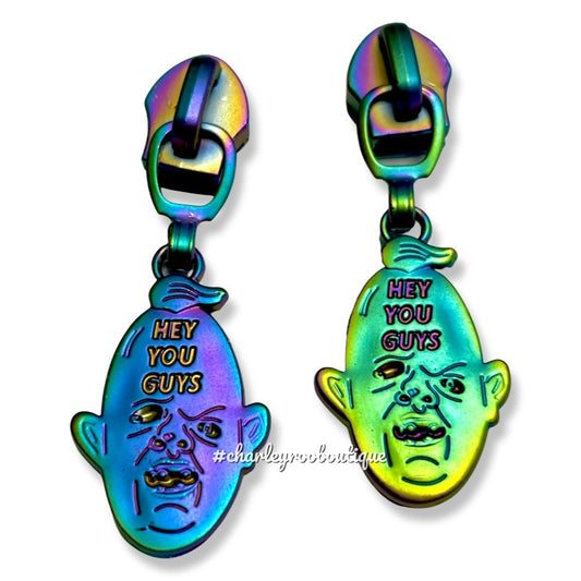 Zipper Pull, Hey You Guys, Halloween, Rainbow Matte
