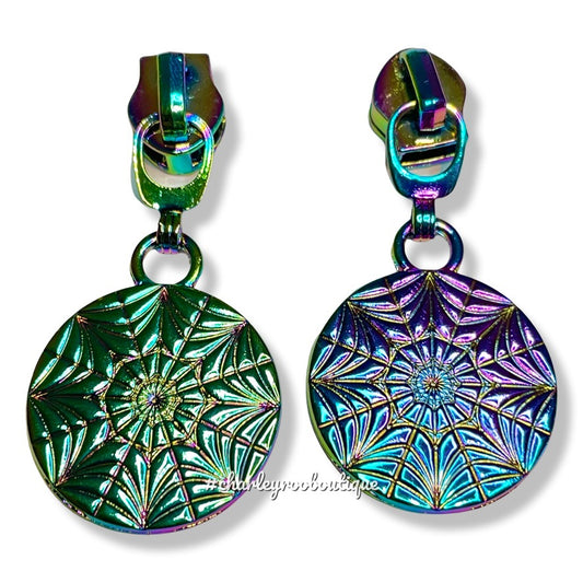 Zipper Pull, Mosaic Window, Rainbow