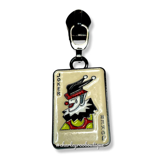 Zipper Pull, Joker, Enamel