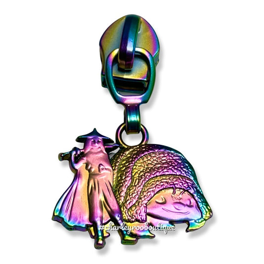Zipper Pull, Raya and Tuk Tuk, Rainbow Matte