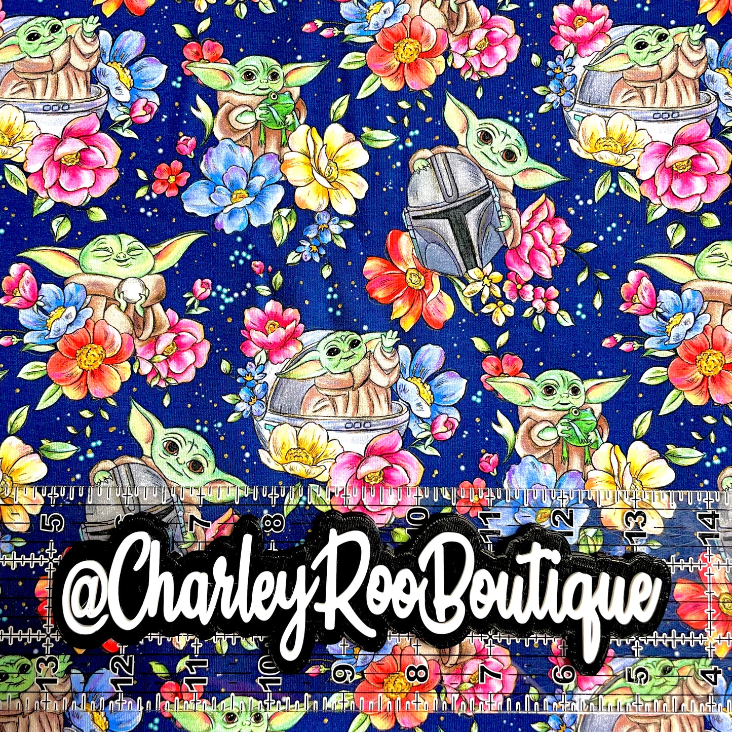 9x14 Tumbler Cut, Custom Fabric, CottonSpandex, High Quality, Mask Cut, Tumbler Fabric, Child, Wars, Star, Floral Yoda