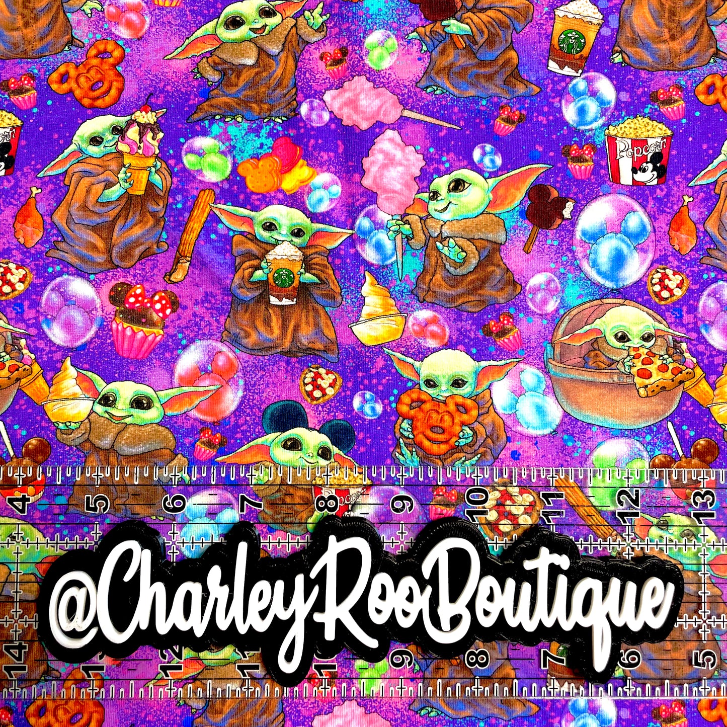 9x14 Tumbler Cut, Custom Fabric, CottonSpandex, High Quality, Mask Cut, Tumbler Fabric, Child, Wars, Star, Purple, Snack Baby