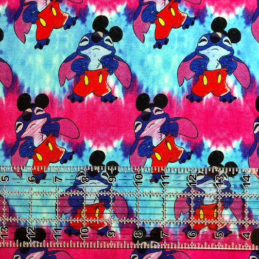 9x14 Tumbler Cut, Custom Fabric, CottonSpandex, High Quality, Mask Cut, Tumbler Fabric, Disney, Stitch, Ombré, Tie Dye, Cute