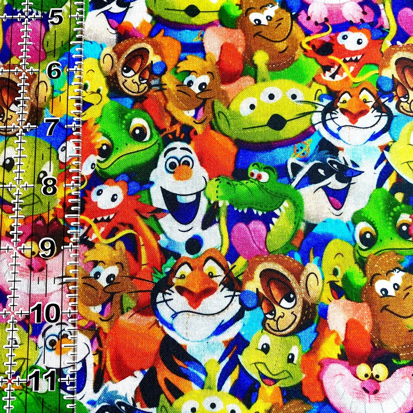 9x14 Tumbler Cut, Custom Fabric, CW Cotton Woven, High Quality, Mask Cut, Tumbler Fabric, Disney, Pets, Sidekicks, Cute