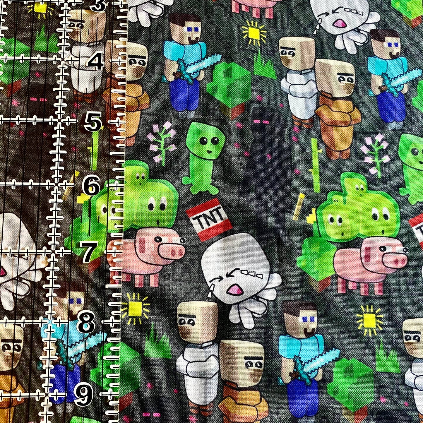 9x14 Tumbler Cut, Custom Fabric, CW Cotton Woven, High Quality, Mask Cut, Tumbler Fabric, Pokemon, Minecraft, Kids, Boy, Gamer, Video Games