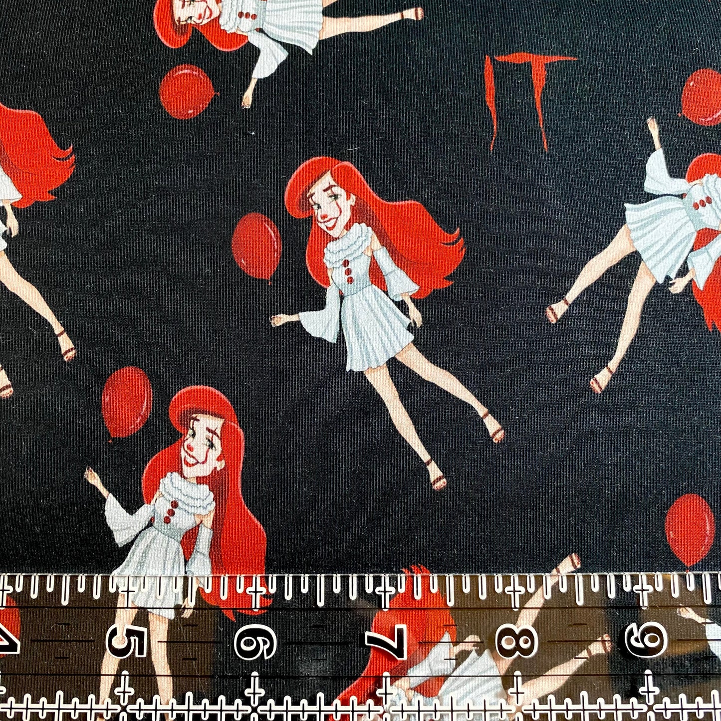 9x14 Tumbler Cut, Custom Fabric, CottonSpandex, High Quality, Mask Cut, Tumbler Fabric, Halloween, Horror, It, Girl, Killer, Scary