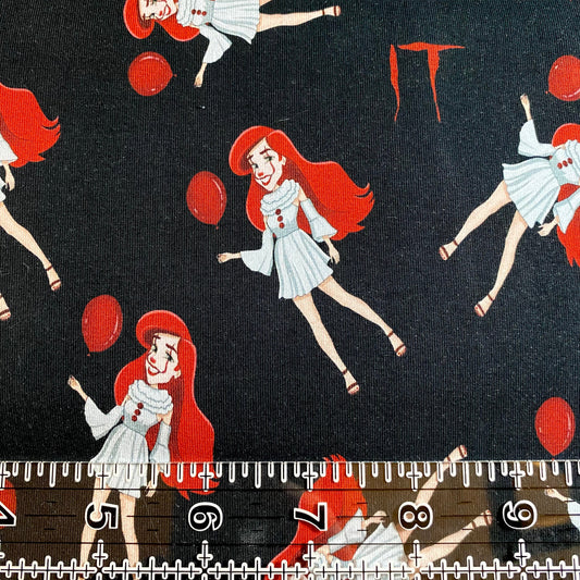 9x14 Tumbler Cut, Custom Fabric, CottonSpandex, High Quality, Mask Cut, Tumbler Fabric, Halloween, Horror, It, Girl, Killer, Scary