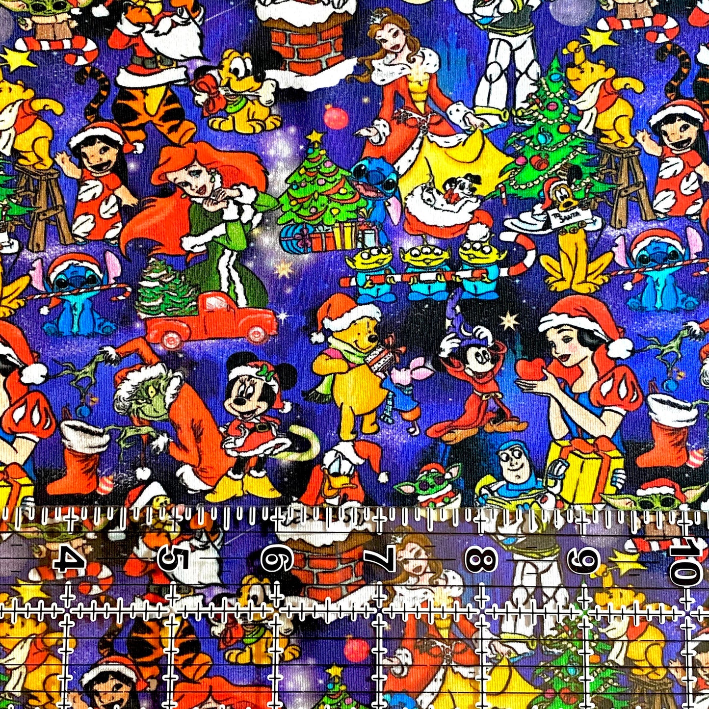 9x14 Tumbler Cut, Custom Fabric, CottonSpandex, High Quality, Mask Cut, Tumbler Fabric, Disney, Christmas, Holidays, Characters, Cartoons