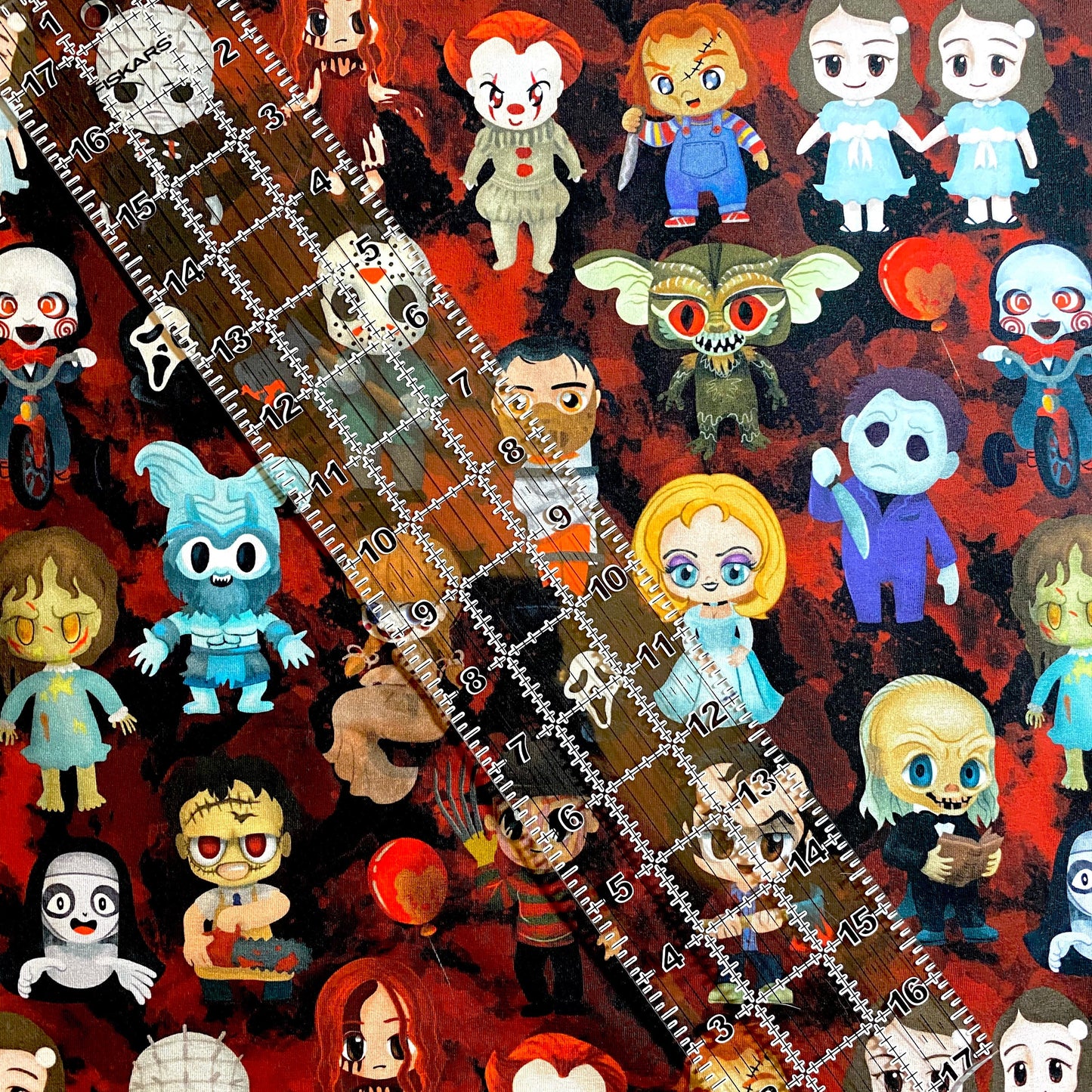 9x14 Tumbler Cut, Custom Fabric, CottonSpandex, High Quality, Mask Cut, Tumbler Fabric, Halloween, Horror, Serial Killers, Villain, Evil
