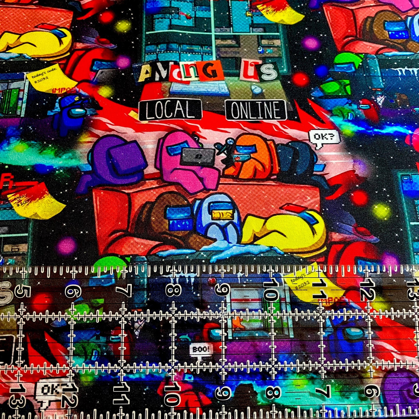 9x14 Tumbler Cut, Custom Fabric, CottonSpandex, High Quality, Mask Cut, Tumbler Fabric, Gamer, Space, Cartoon, Kids, Boy, Girl