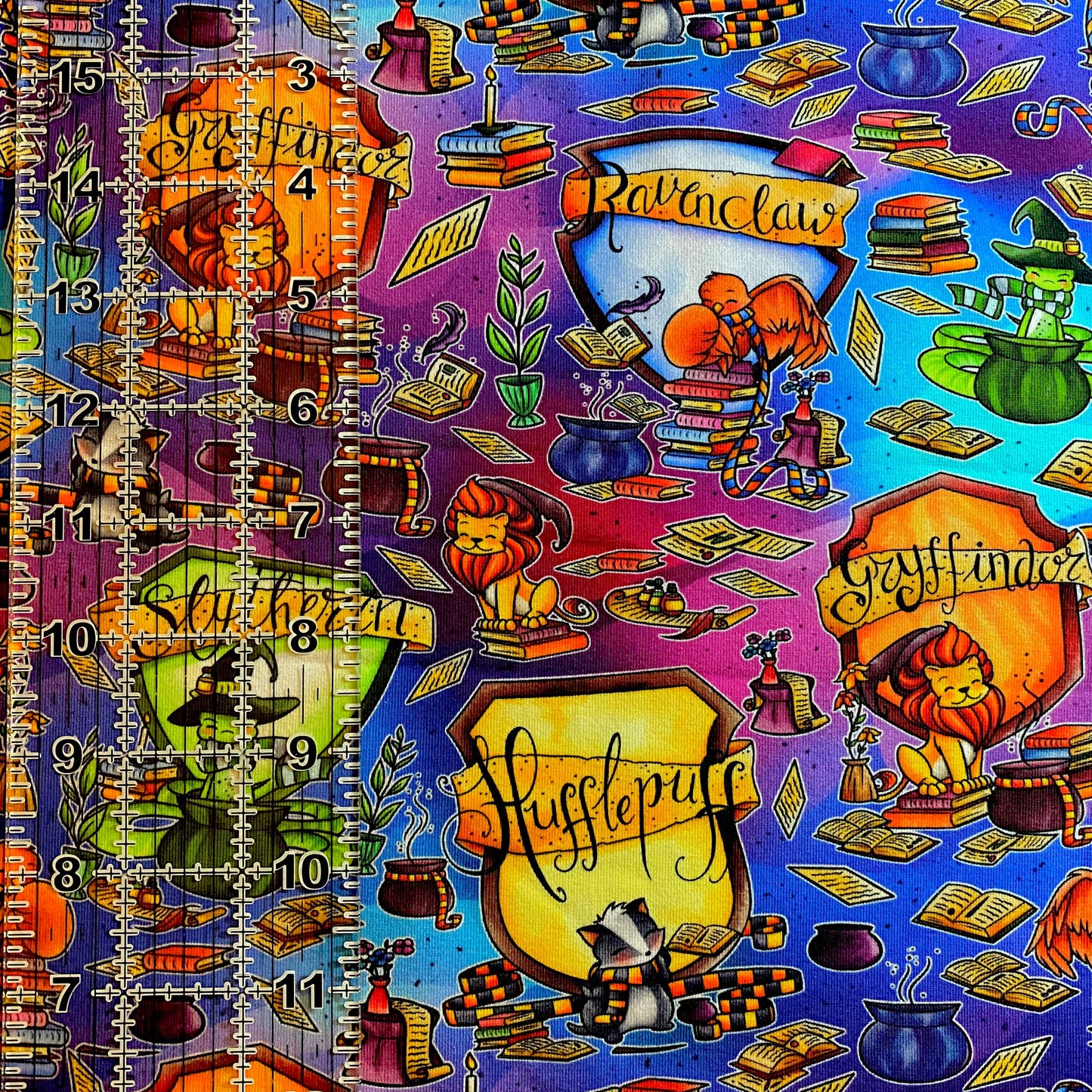 9x14 Tumbler Cut, Custom Fabric, CottonSpandex, High Quality, Mask Cut, Tumbler Fabric, TV, Movie, Show, Magic, Wizard, HP, Colorful