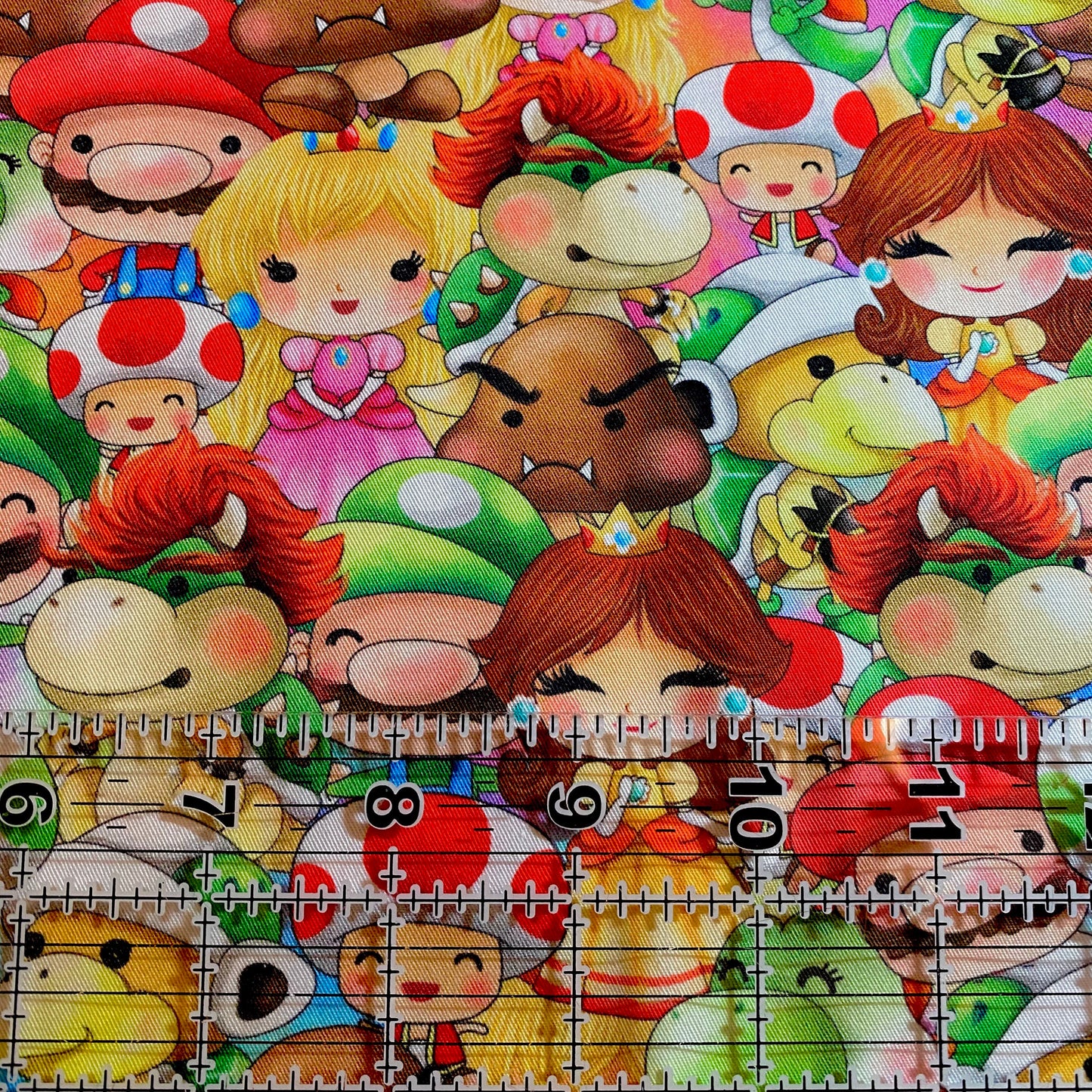 9x14 Tumbler Cut, Custom Fabric, CW Cotton Woven, High Quality, Mask Cut, Tumbler Fabric, Nintendo, Gamer, Mario