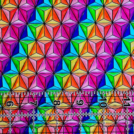9x14 Tumbler Cut, Custom Fabric, CottonSpandex, High Quality, Mask Cut, Tumbler Fabric,  Bright, Beautiful, Rainbow, Pattern