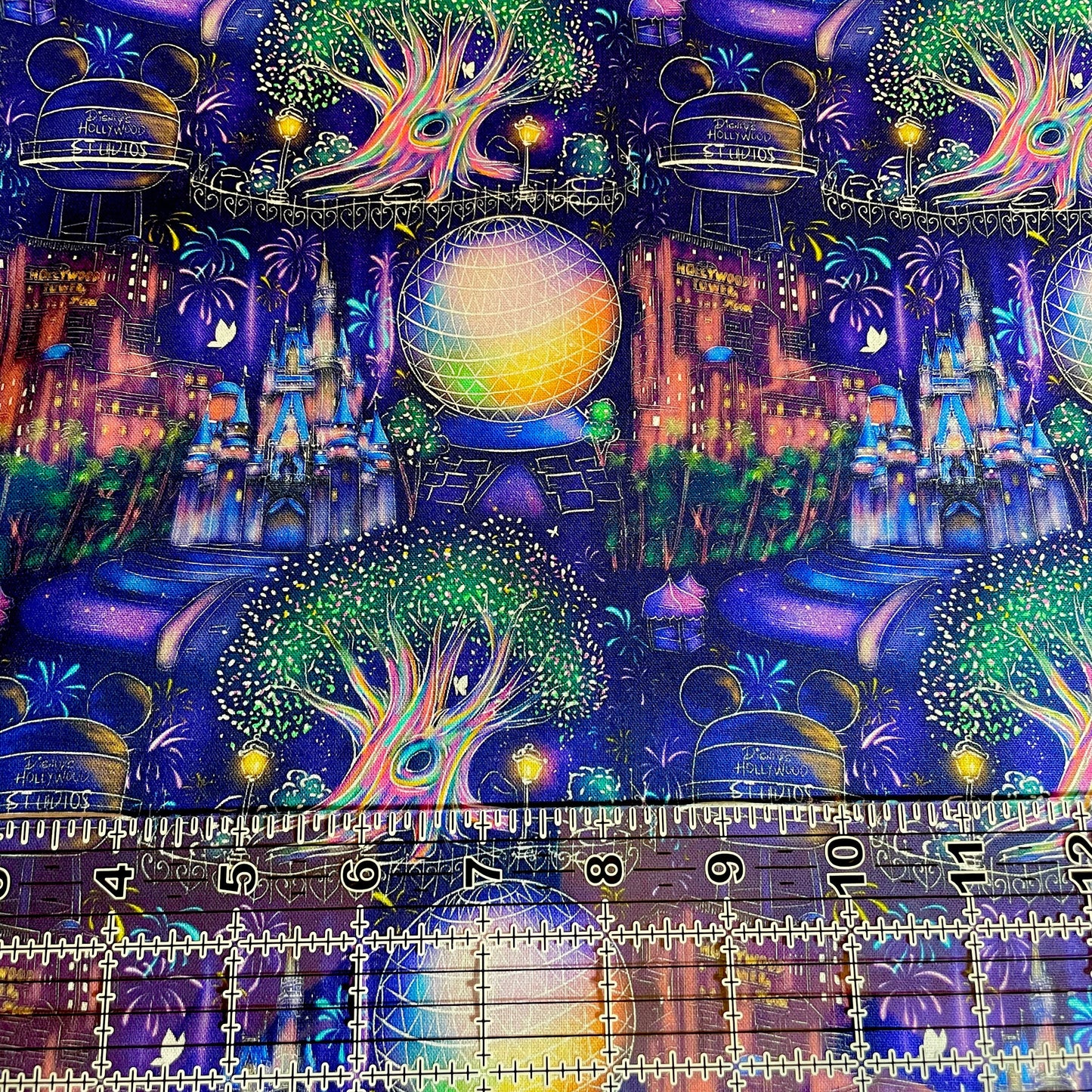 9x14 Tumbler Cut, Custom Fabric, CW Cotton Woven, High Quality, Mask Cut, Tumbler Fabric, Disney, Tree, Gorgeous, Castle