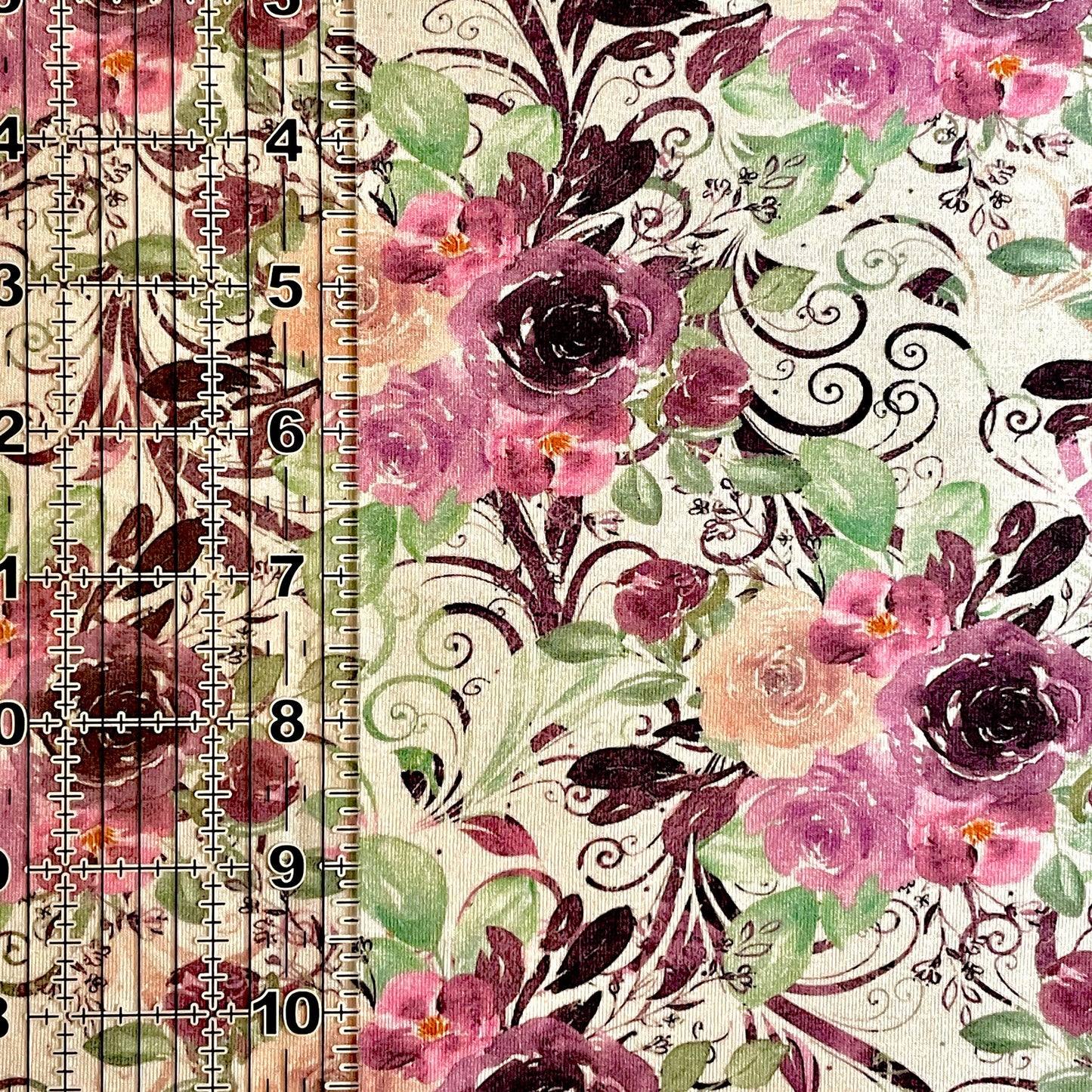 9x14 Tumbler Cut, Custom Fabric, Bamboo Spandex, High Quality, Mask Cut, Tumbler Fabric, Stretchy, Slinky, Floral, Flowers, Pretty
