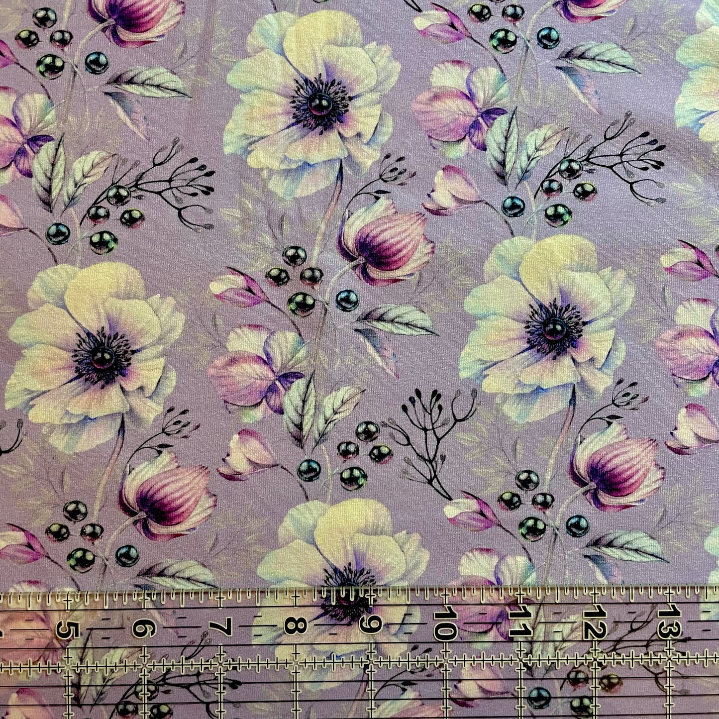 9x14 Tumbler Cut, Custom Fabric, CottonSpandex, High Quality, Mask Cut, Tumbler Fabric, Flowers, Floral, Lavender, Beautiful, Girl