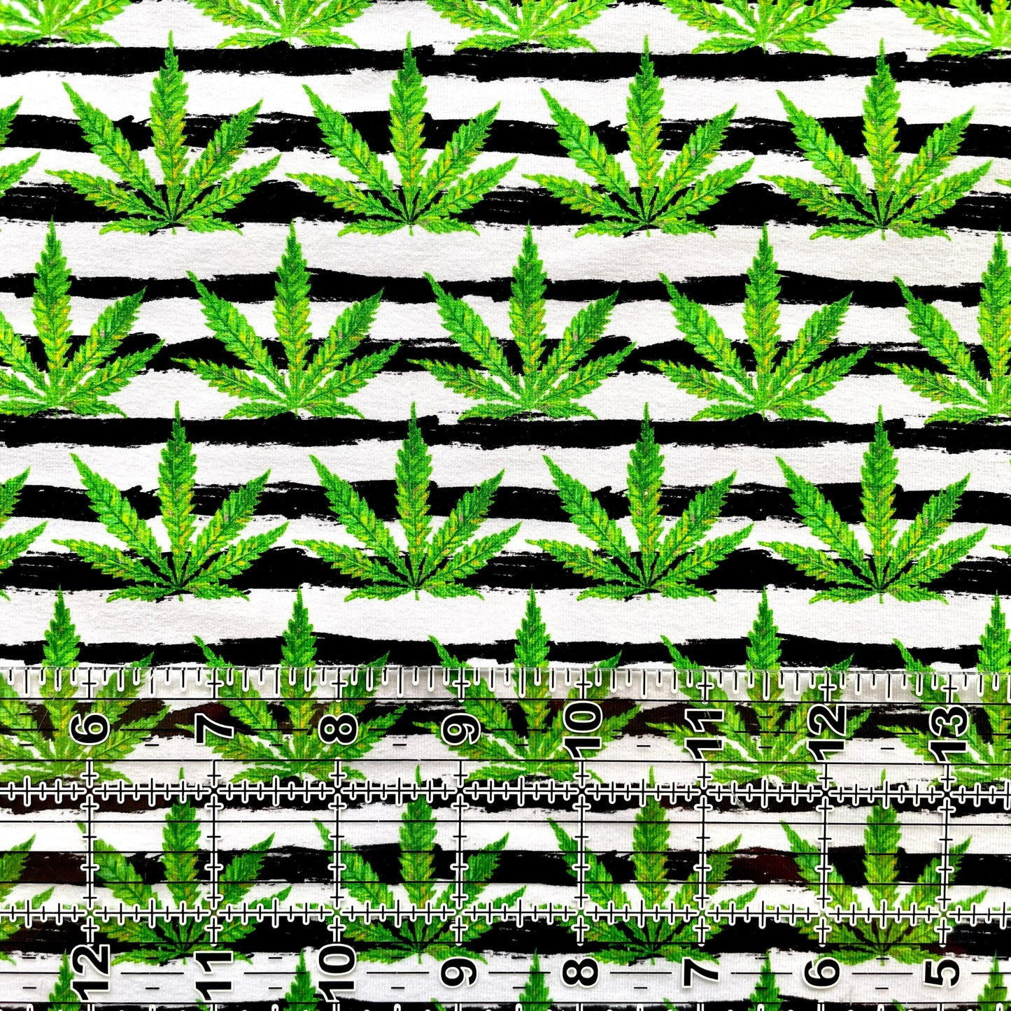 9x14 Tumbler Cut, Custom Fabric, CottonSpandex, High Quality, Mask Cut, Tumbler Fabric, Adult, Stoner, Pot Leaves, 420, Stripe