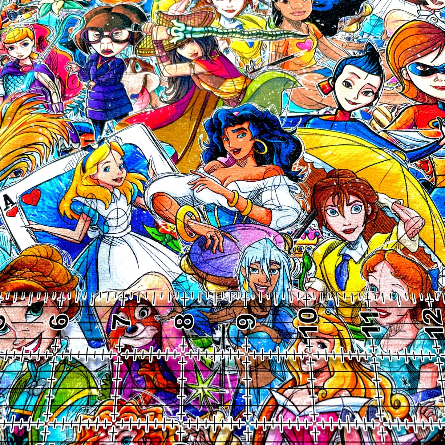 9x14 Tumbler Cut, Custom Fabric, CottonSpandex, High Quality, Mask Cut, Tumbler Fabric, Disney, Princess, Women, Woman Up NEW