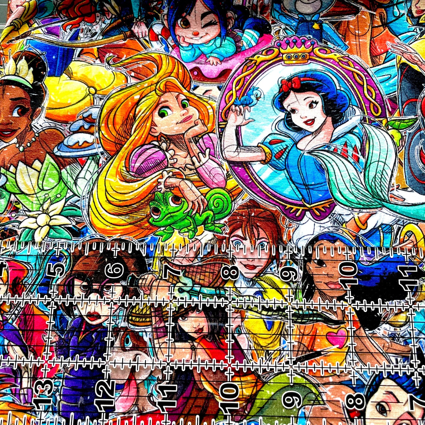 9x14 Tumbler Cut, Custom Fabric, CottonSpandex, High Quality, Mask Cut, Tumbler Fabric, Disney, Princess, Women, Woman Up NEW