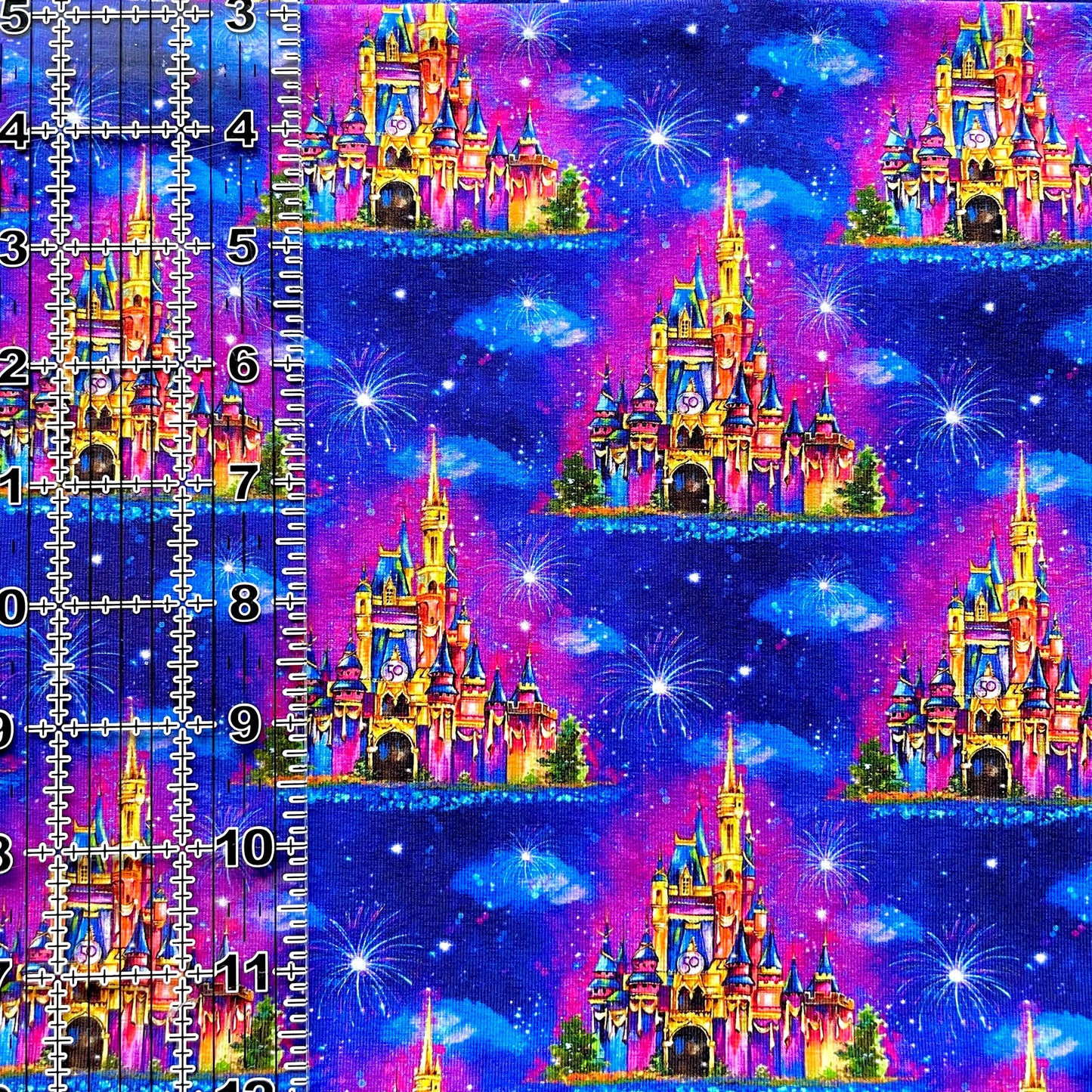 9x14 Tumbler Cut, Custom Fabric, CottonSpandex, High Quality, Mask Cut, Tumbler Fabric, Disney, Best Day, Magical Memory Castles