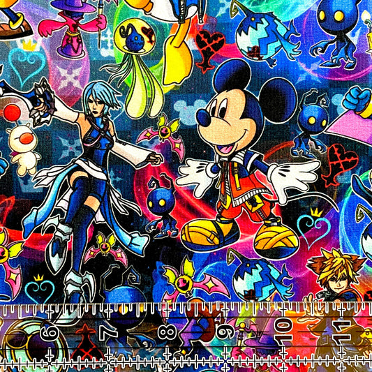 9x14 Tumbler Cut, Custom Fabric, CottonSpandex, High Quality, Mask Cut, Tumbler Fabric, Disney, Dragon, Anime, Mickey, Goofy, Free Hearts