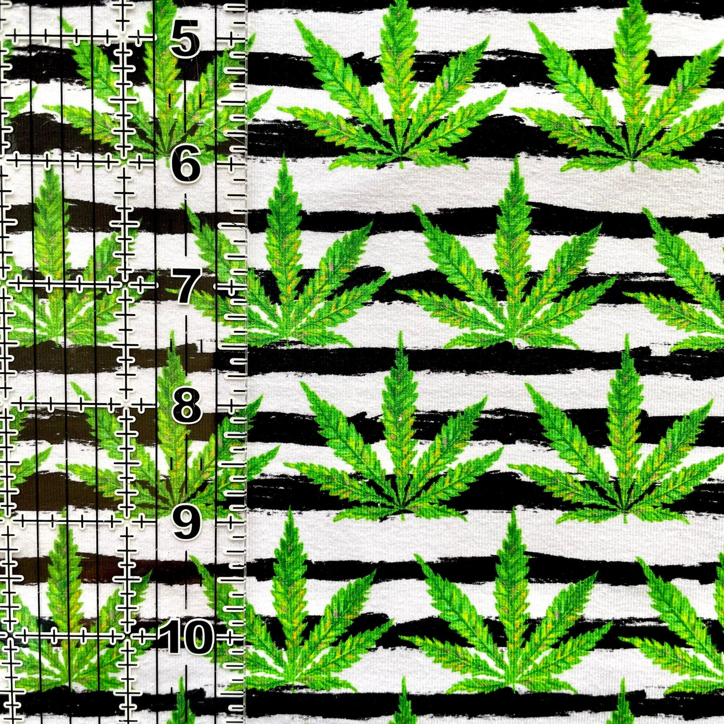 9x14 Tumbler Cut, Custom Fabric, CottonSpandex, High Quality, Mask Cut, Tumbler Fabric, Adult, Stoner, Pot Leaves, 420, Stripe