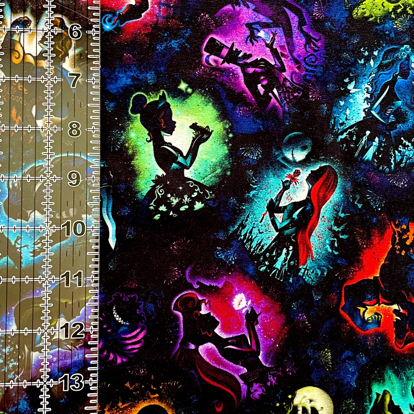 9x14 Tumbler Cut, Custom Fabric, CottonSpandex, High Quality, Mask Cut, Tumbler Fabric, Beautiful, Vibrant, Illumination, Happy