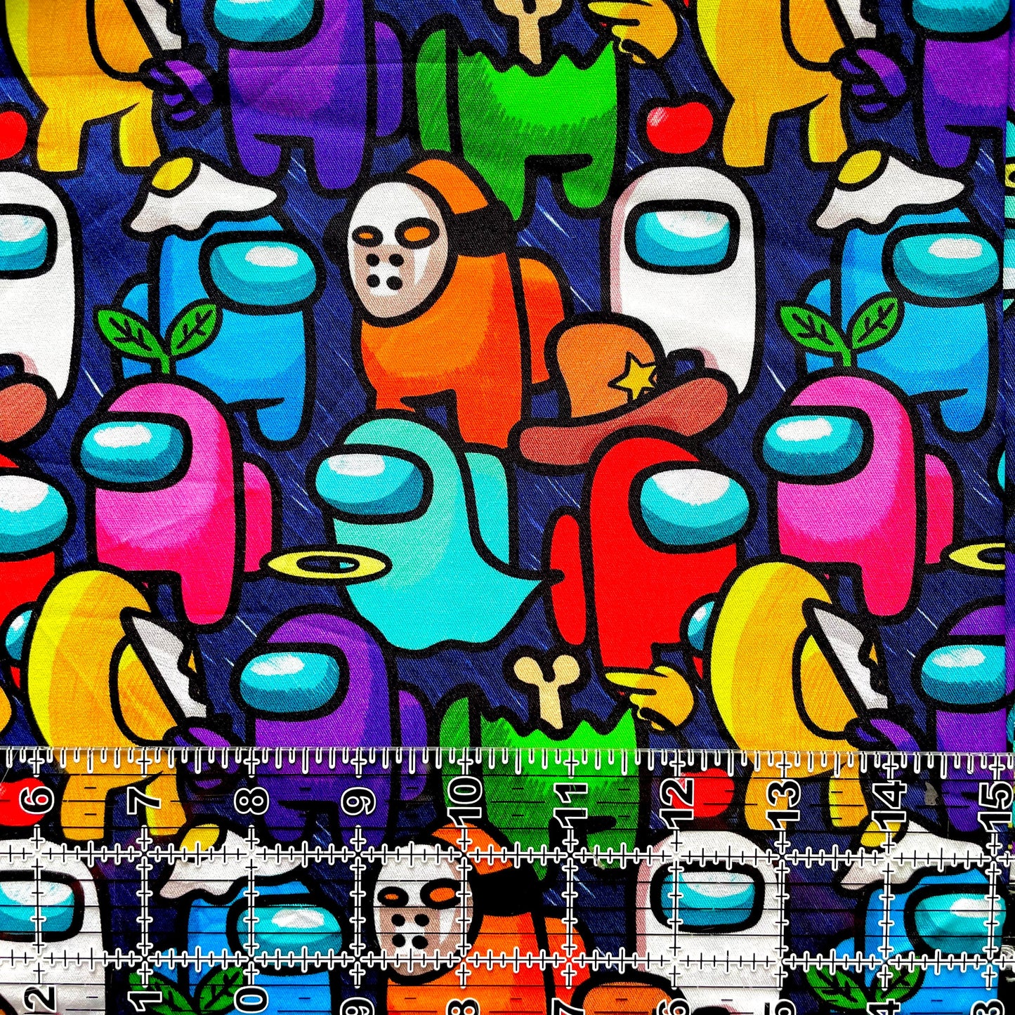 9x14 Tumbler Cut, Custom Fabric, CW Cotton Woven, High Quality, Mask Cut, Tumbler, Kids, Gamer, Video Games, Boy, Girl, Mask, Disguise