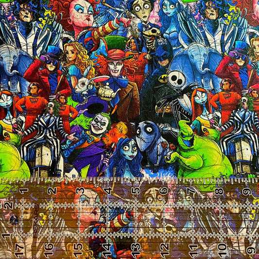 9x14 Tumbler Cut, Custom Fabric, CW Cotton Woven, High Quality, Mask Cut, Tumbler Fabric, Burtonism, Small Scale