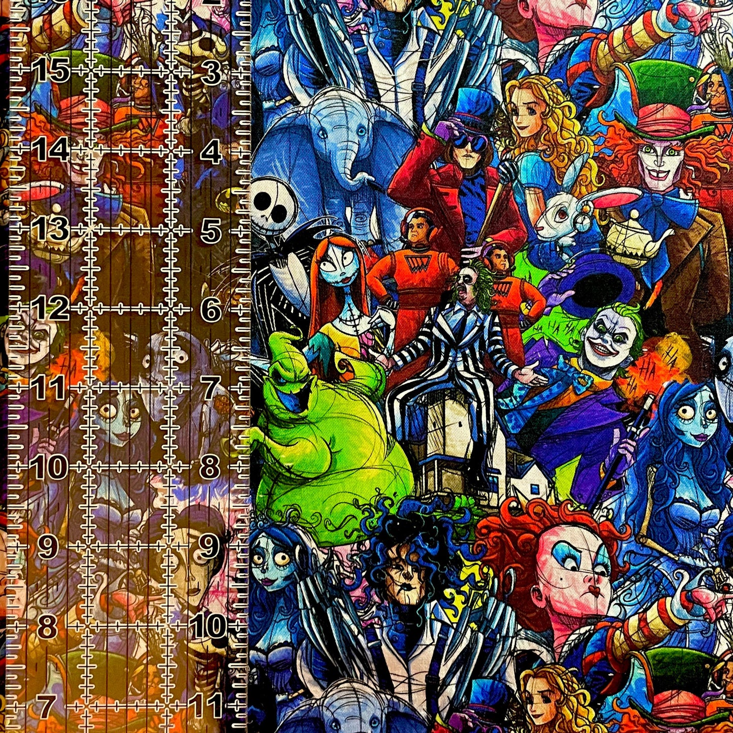 9x14 Tumbler Cut, Custom Fabric, CW Cotton Woven, High Quality, Mask Cut, Tumbler Fabric, Burtonism, Small Scale