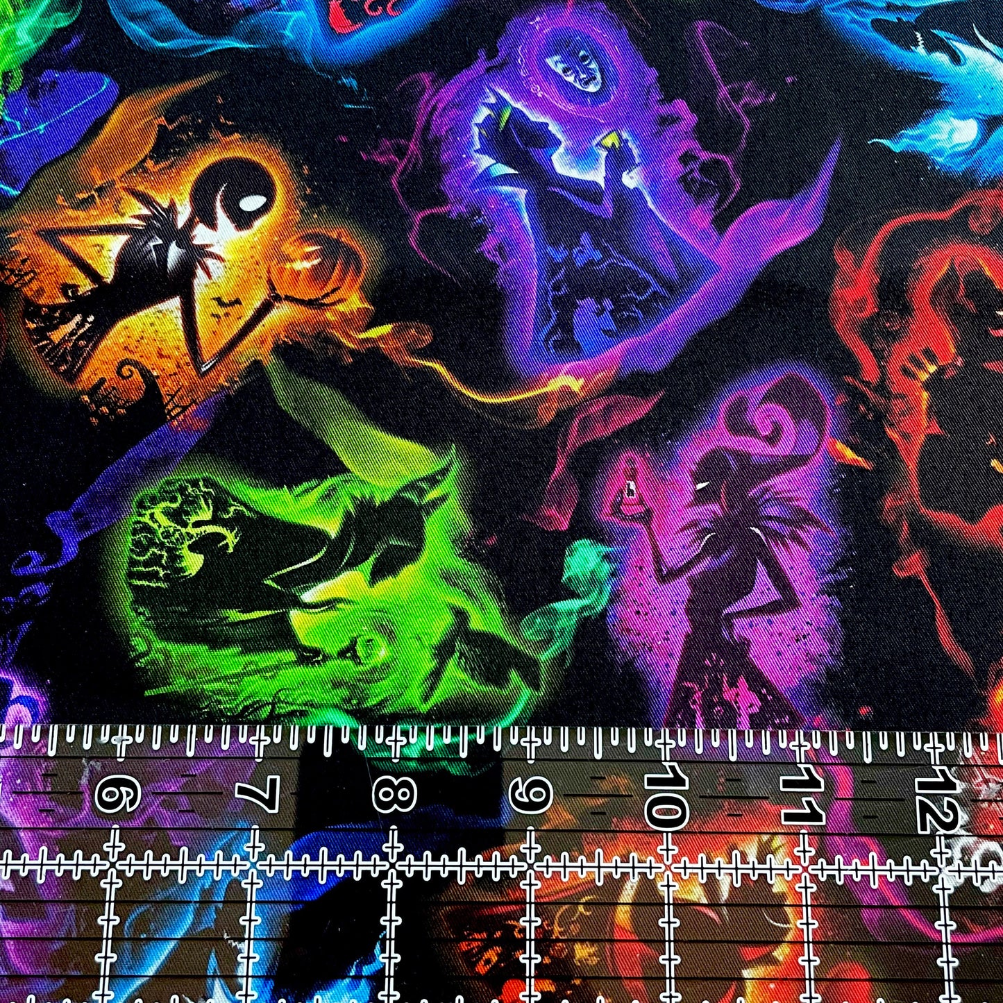 9x14 Tumbler Cut, Custom Fabric, CW Cotton Woven, High Quality, Mask Cut, Tumbler Fabric, Halloween, Disney, Evil, Illumination Villains