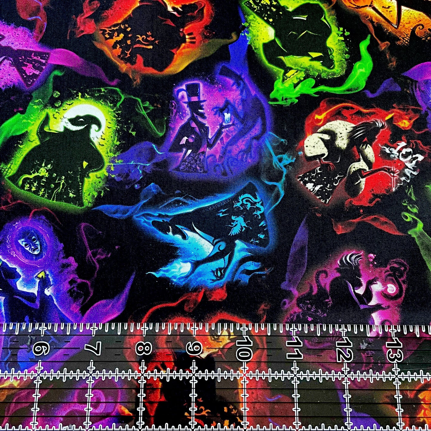9x14 Tumbler Cut, Custom Fabric, CW Cotton Woven, High Quality, Mask Cut, Tumbler Fabric, Halloween, Disney, Evil, Illumination Villains