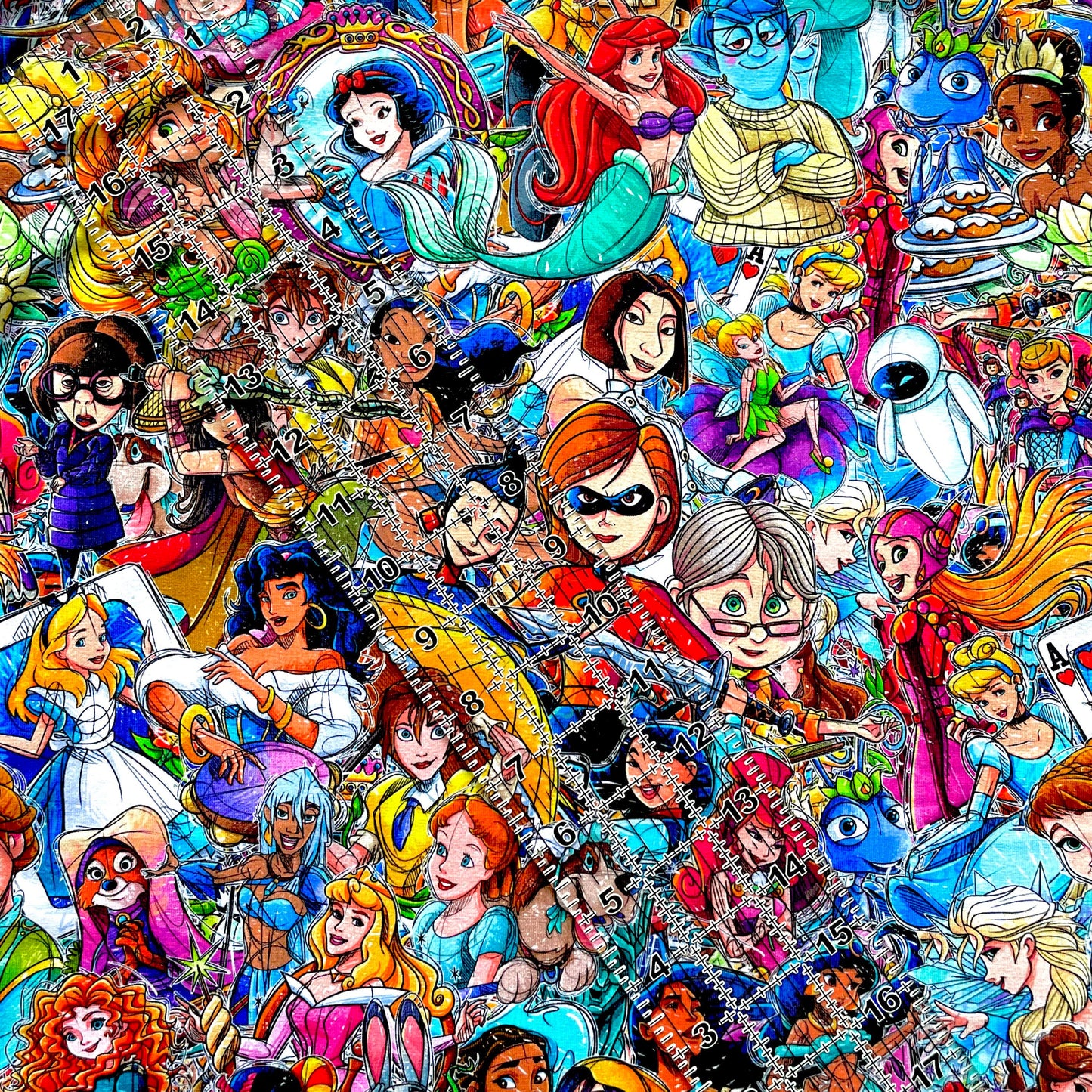9x14 Tumbler Cut, Custom Fabric, CottonSpandex, High Quality, Mask Cut, Tumbler Fabric, Disney, Princess, Women, Woman Up NEW