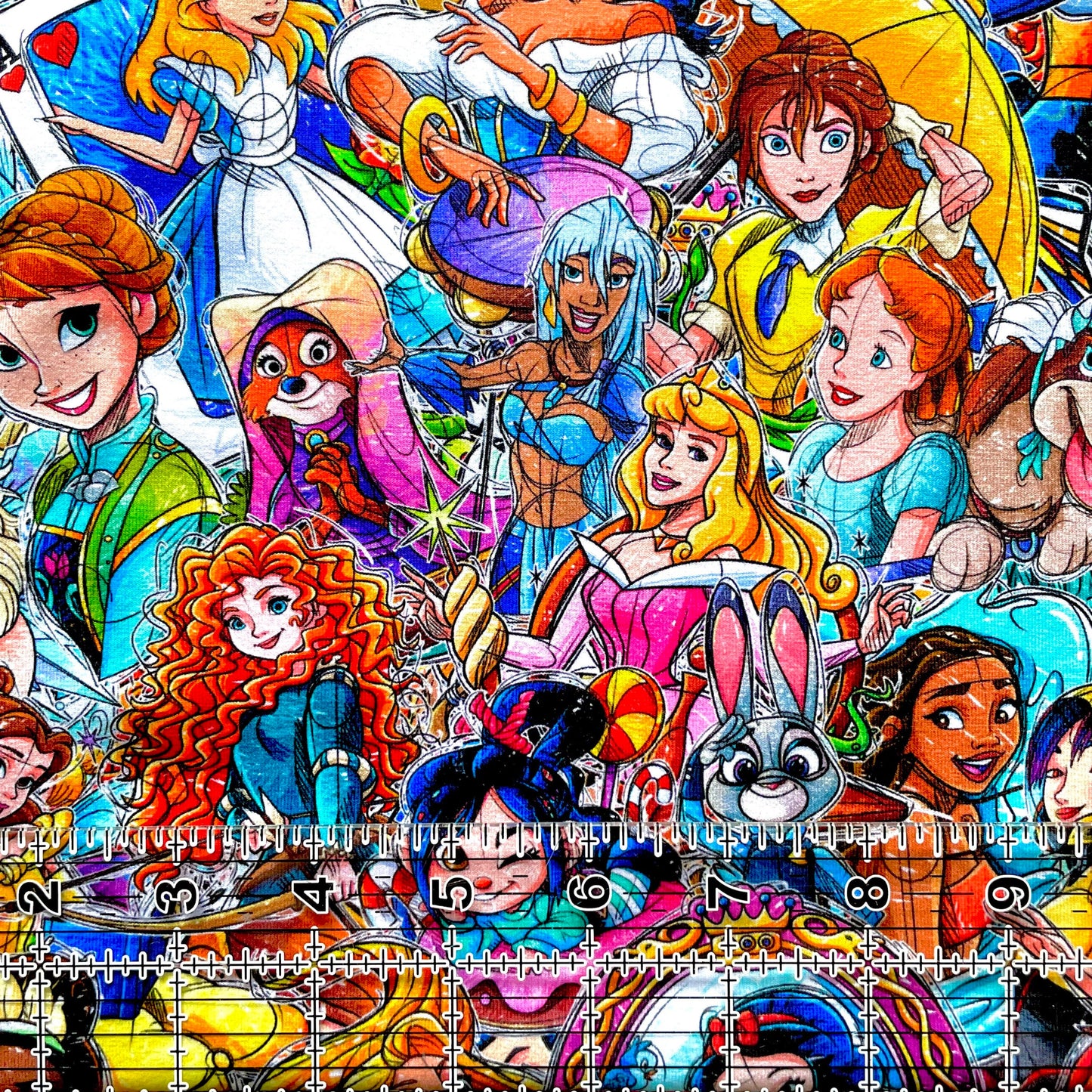 9x14 Tumbler Cut, Custom Fabric, CottonSpandex, High Quality, Mask Cut, Tumbler Fabric, Disney, Princess, Women, Woman Up NEW