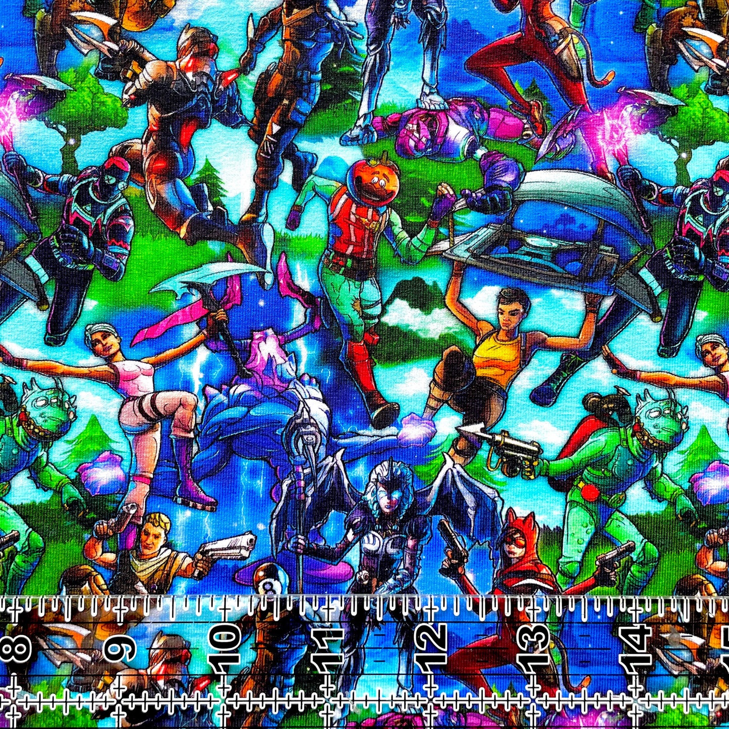 9x14 Tumbler Cut, Custom Fabric, CottonSpandex, High Quality, Mask Cut, Tumbler Fabric, Gamer, Anime, Characters, The Storm