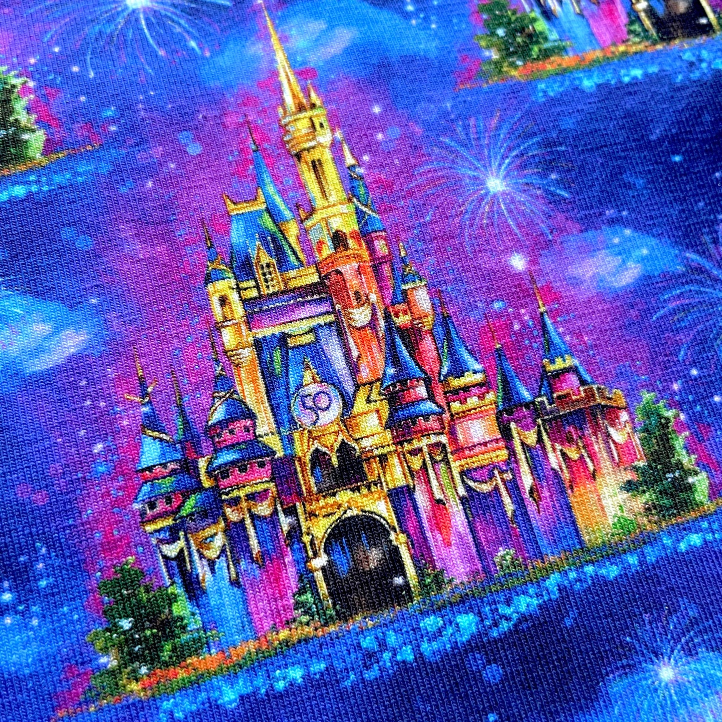 9x14 Tumbler Cut, Custom Fabric, CottonSpandex, High Quality, Mask Cut, Tumbler Fabric, Disney, Best Day, Magical Memory Castles