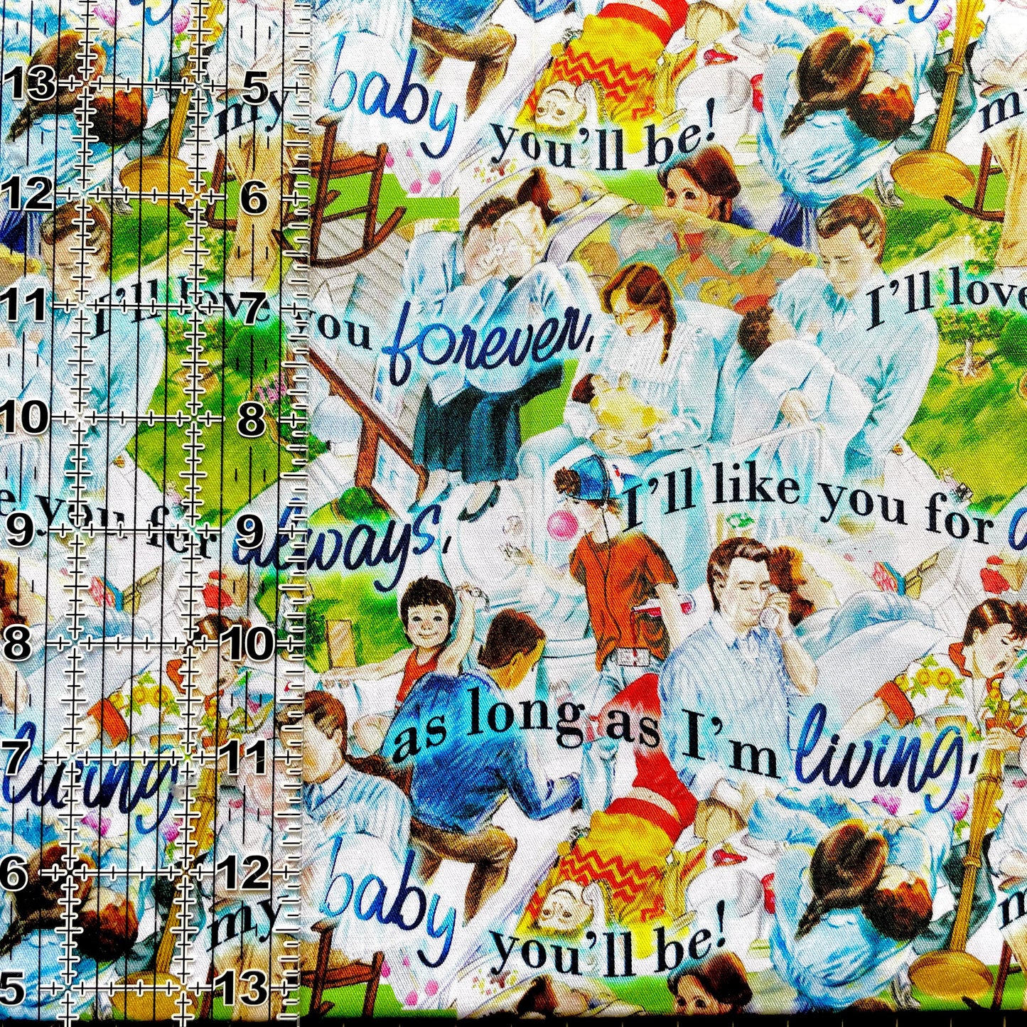 9x14 Tumbler Cut, Custom Fabric, CW Cotton Woven, High Quality, Mask Cut, Tumbler Fabric, Mother’s Love, Child, Love, Forever, Always, Book