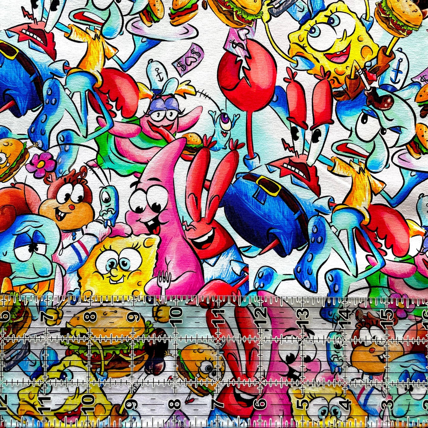 9x14 Tumbler Cut, Custom Fabric, CottonSpandex, High Quality, Mask Cut, Tumbler Fabric, Disney, Pineapple Under the Sea, Cute, Large