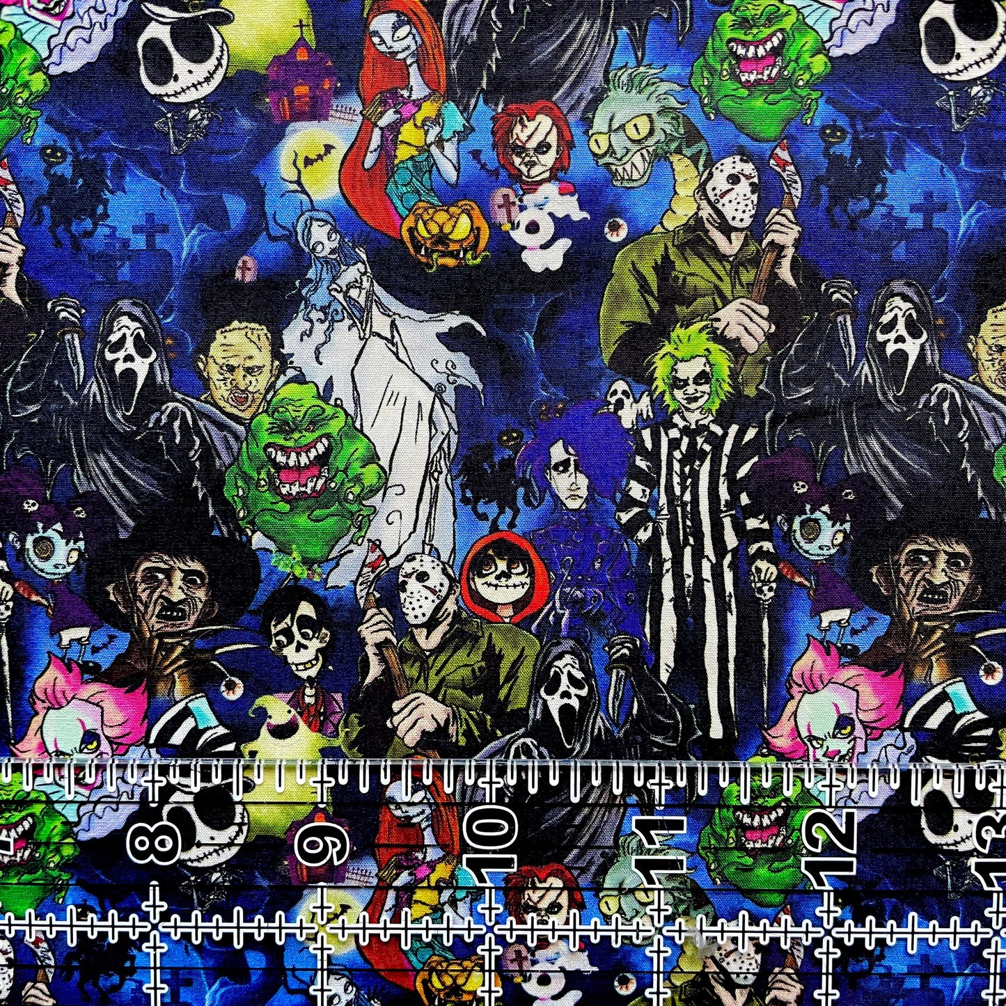 9x14 Tumbler Cut, Custom Fabric, CW Cotton Woven, High Quality, Mask Cut, Tumbler Fabric, Halloween, Horror Night, Small Scale