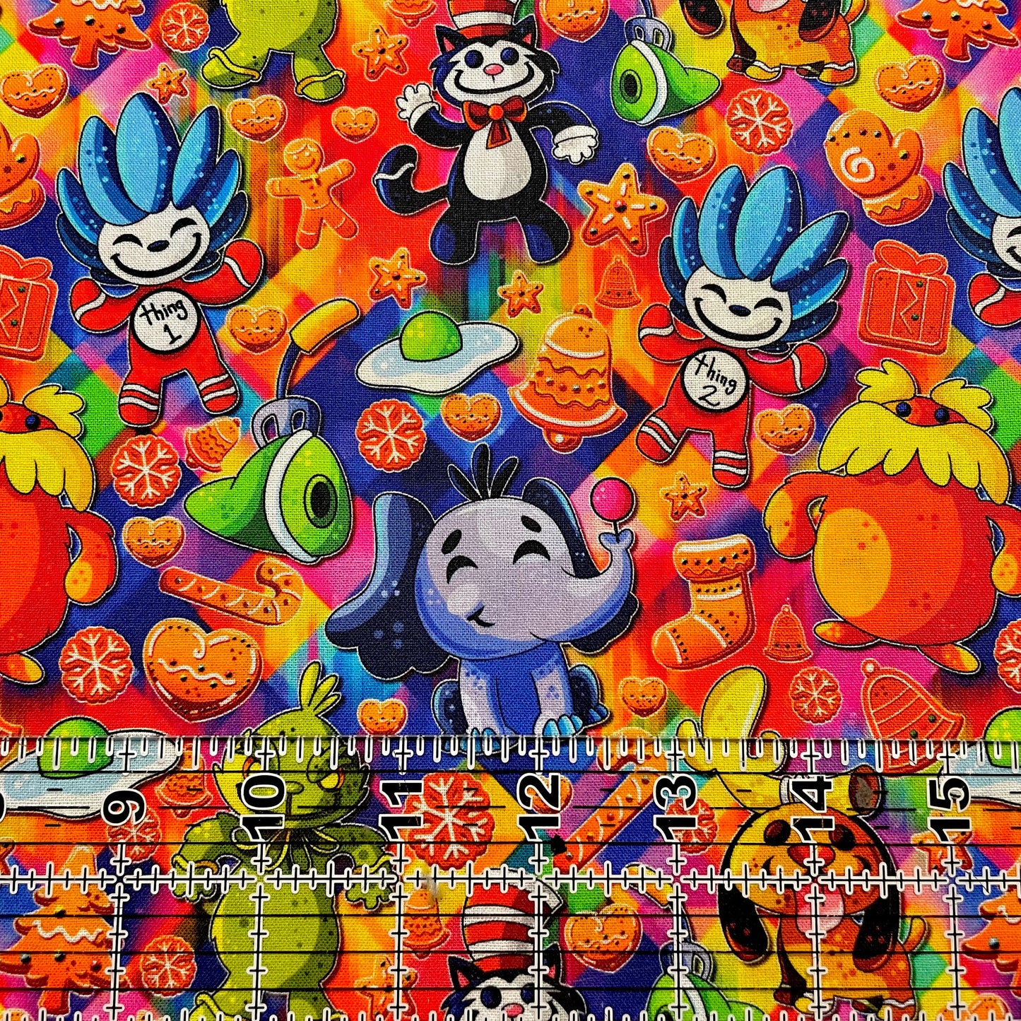 9x14 Tumbler Cut, Custom Fabric, CW Cotton Woven, High Quality, Mask Cut, Tumbler Fabric, TV, Cartoons, Christmas Cookies