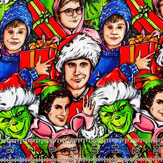 9x14 Tumbler Cut, Custom Fabric, CottonSpandex, High Quality, Mask Cut, Tumbler Fabric, Christmas, Classics, TV, Funny Movie, Xmas, Stack