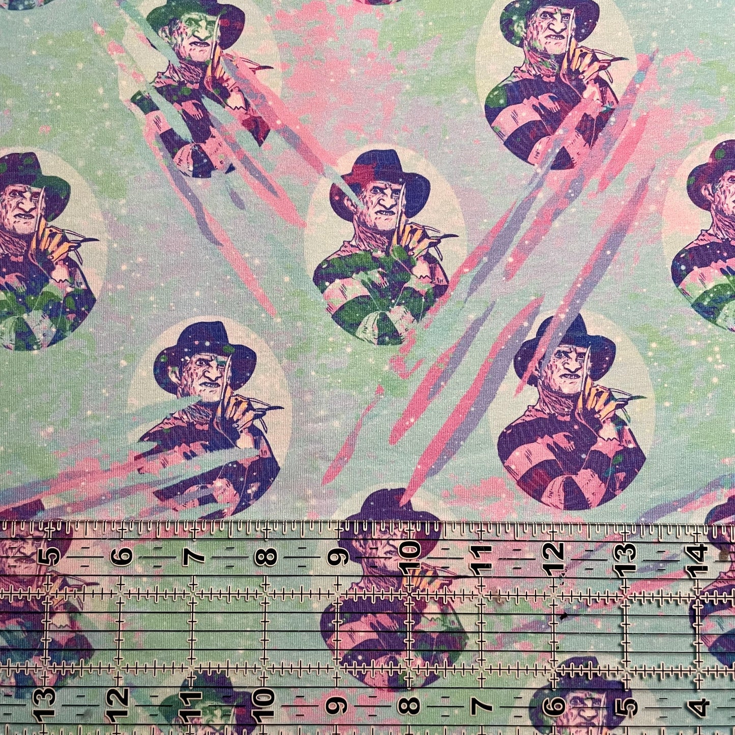 9x14 Tumbler Cut, Custom Fabric, CottonSpandex, High Quality, Halloween, Mask Cut, Killers, Tumbler Fabric, Horror, Galaxy Nightmare