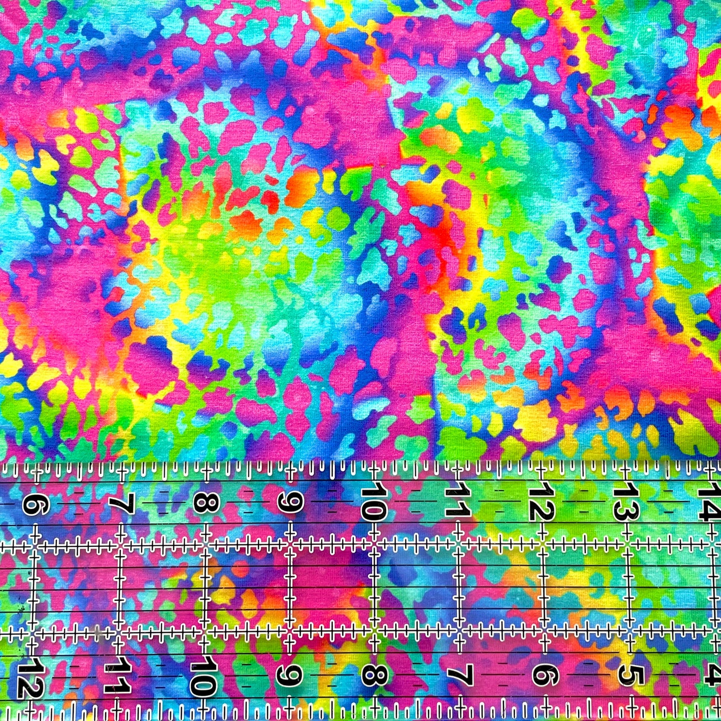 9x14 Tumbler Cut, Custom Fabric, CottonSpandex, High Quality, Mask Cut, Tumbler Fabric, Bright, Beautiful, Rainbow, Leopard, Lisa, Colorful