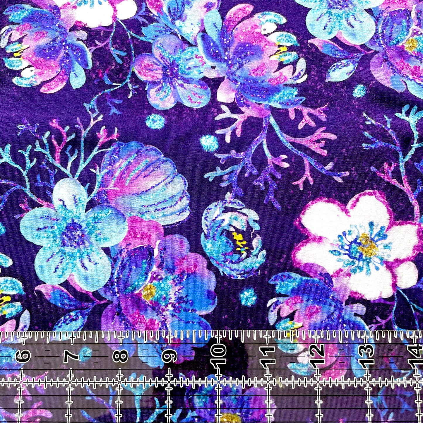 9x14 Tumbler Cut, Custom Fabric, CottonSpandex, High Quality, Mask Cut, Tumbler Fabric, Flowers, Floral, Winter, Fall, Beautiful, Purple TNT