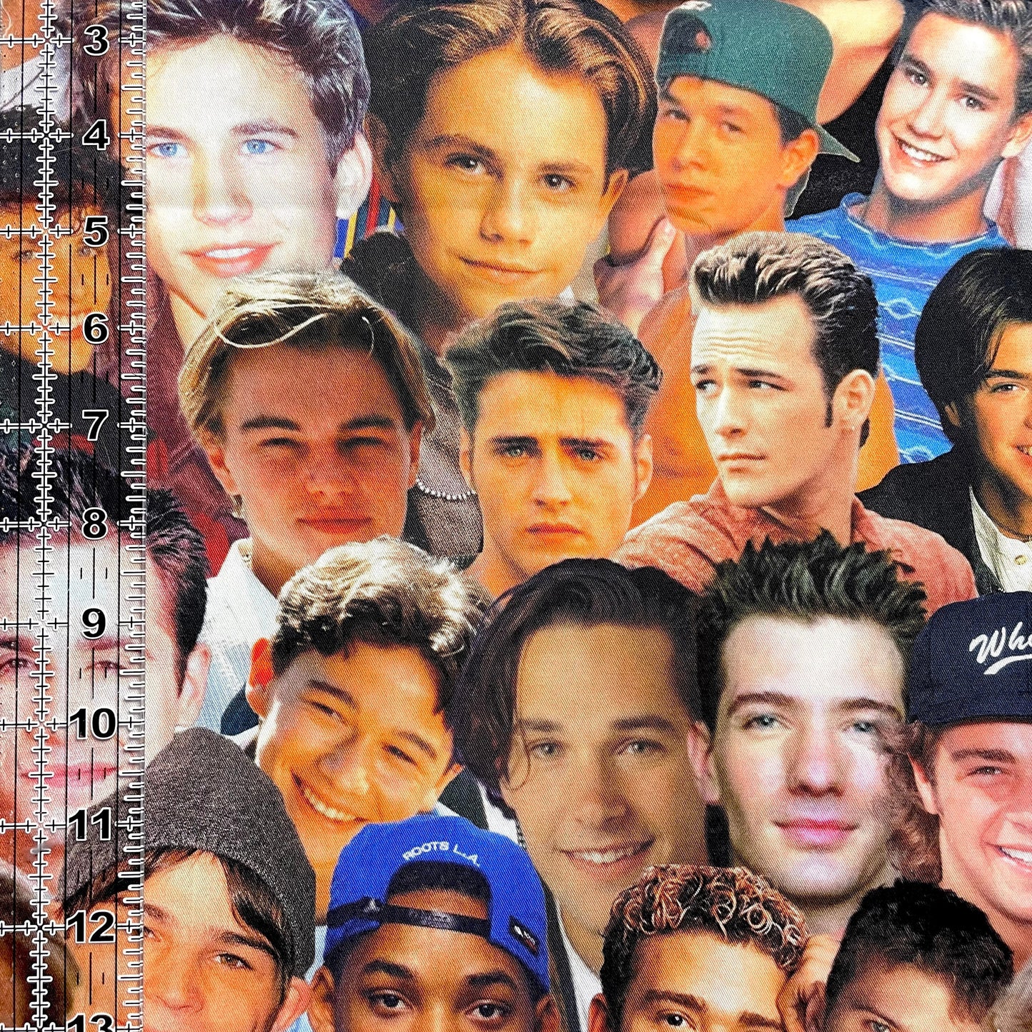 9x14 Tumbler Cut, Custom Fabric, CW Cotton Woven, High Quality, Mask Cut, Tumbler Fabric, TV, Boys, Cute, Crush, 90s Heartthrobs